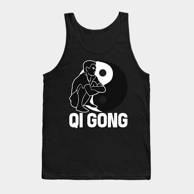 Qi Gong Martial Arts Meditation Qigong Tank Top by QQdesigns